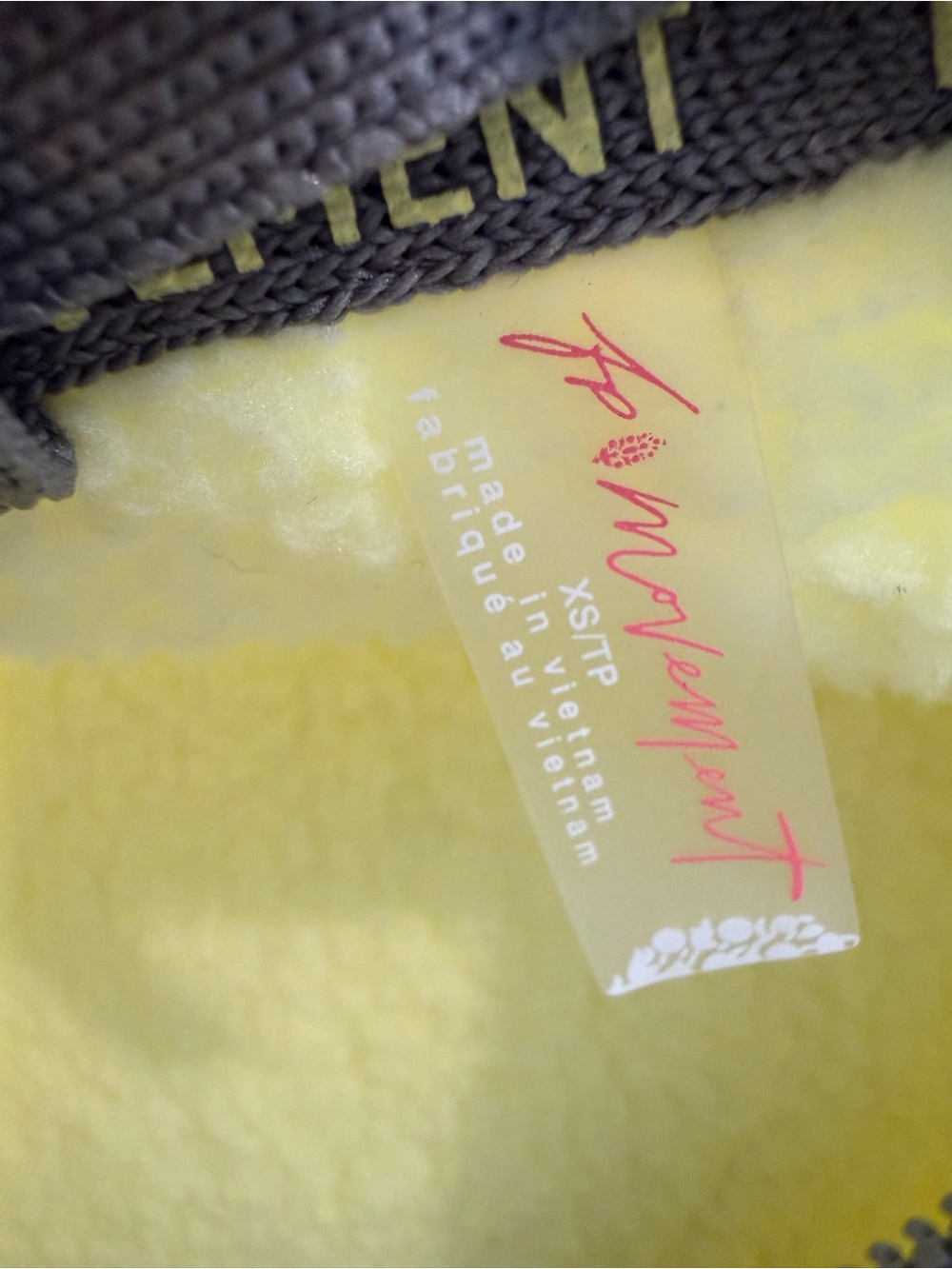 FREE PEOPLE MOVEMENT Mountain High Half Zip Fleece Sour Citrus Combo NWT XS - Picture 5 of 9